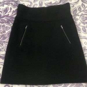 Loft Jet Black Knit Skirt